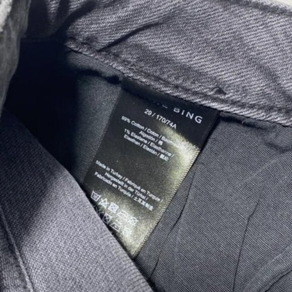 NEW ANNIE BING Womens Jeans washed Black Size 29 High Rise Skinny Slim Denim - Picture 9 of 9